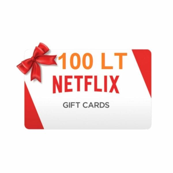 Gift cards – Carte cadeau Netflix 100 LT