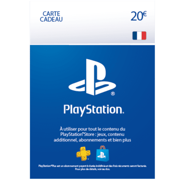 Carte PSN 20 EUR Playstation Store PS5/PS4 Compte français
